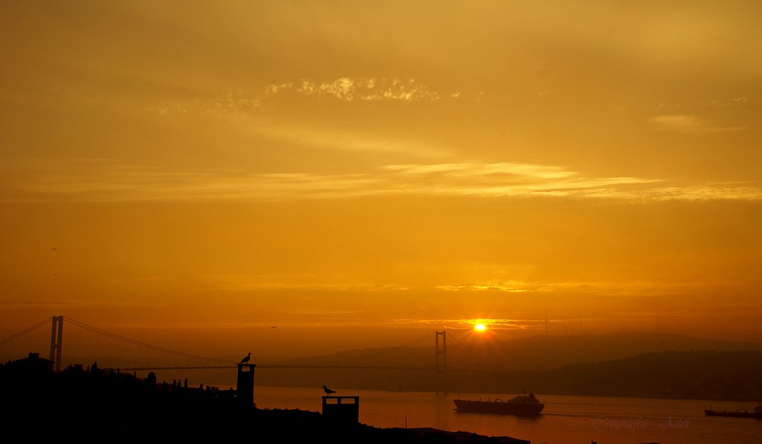 Golden Pond Look of Istanbul Strait - 01 March 2010-05.41 hrs.jpg